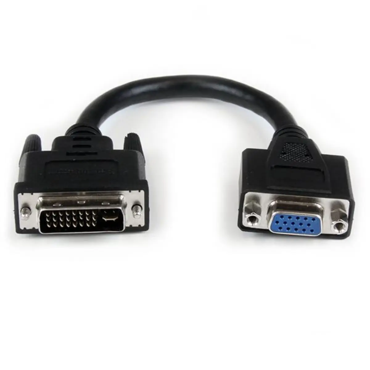 DVI auf VGA Adapterkabel Stecker/Buchse schwarz 0,2m