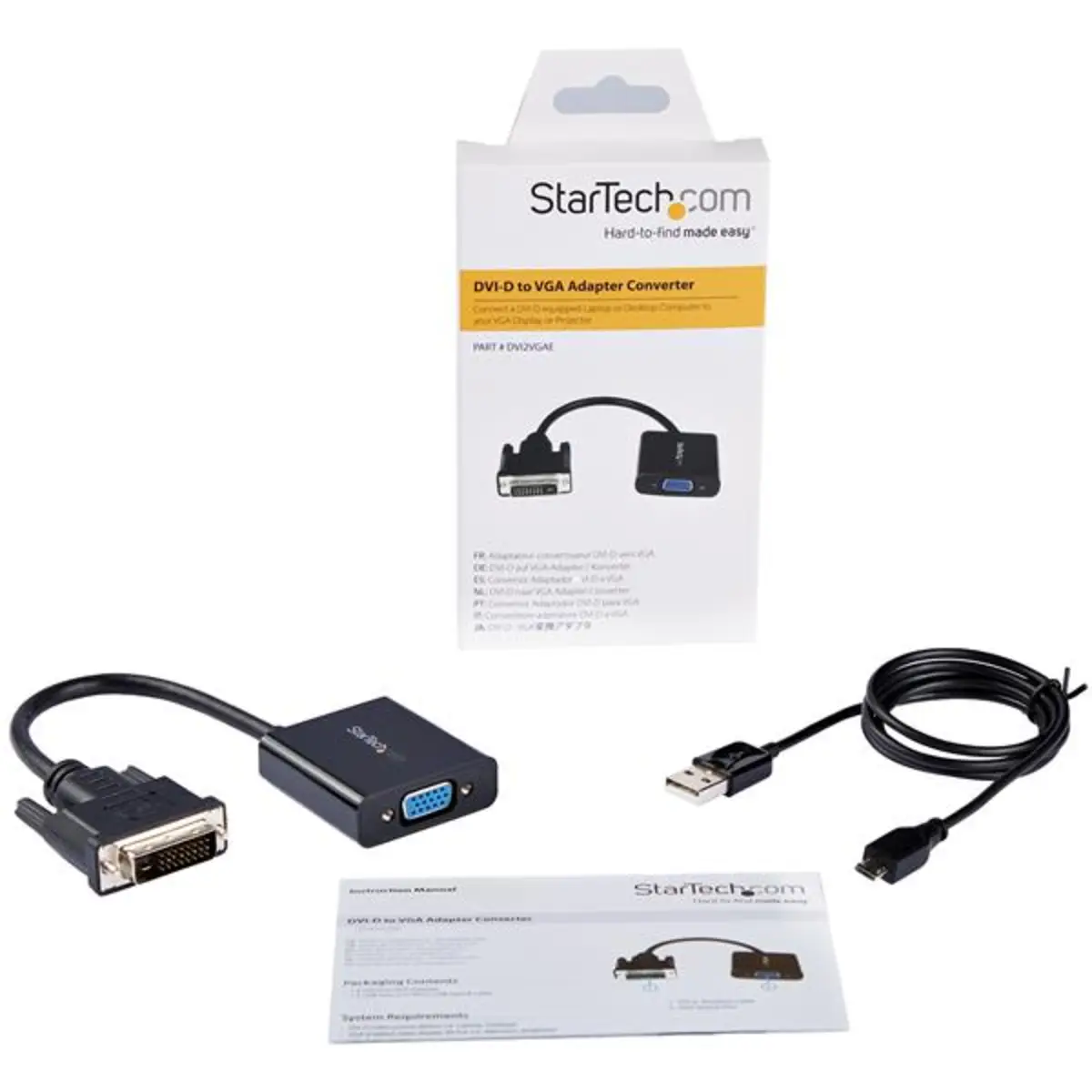 StarTech DVI-D/VGA adaptor plug/socket black