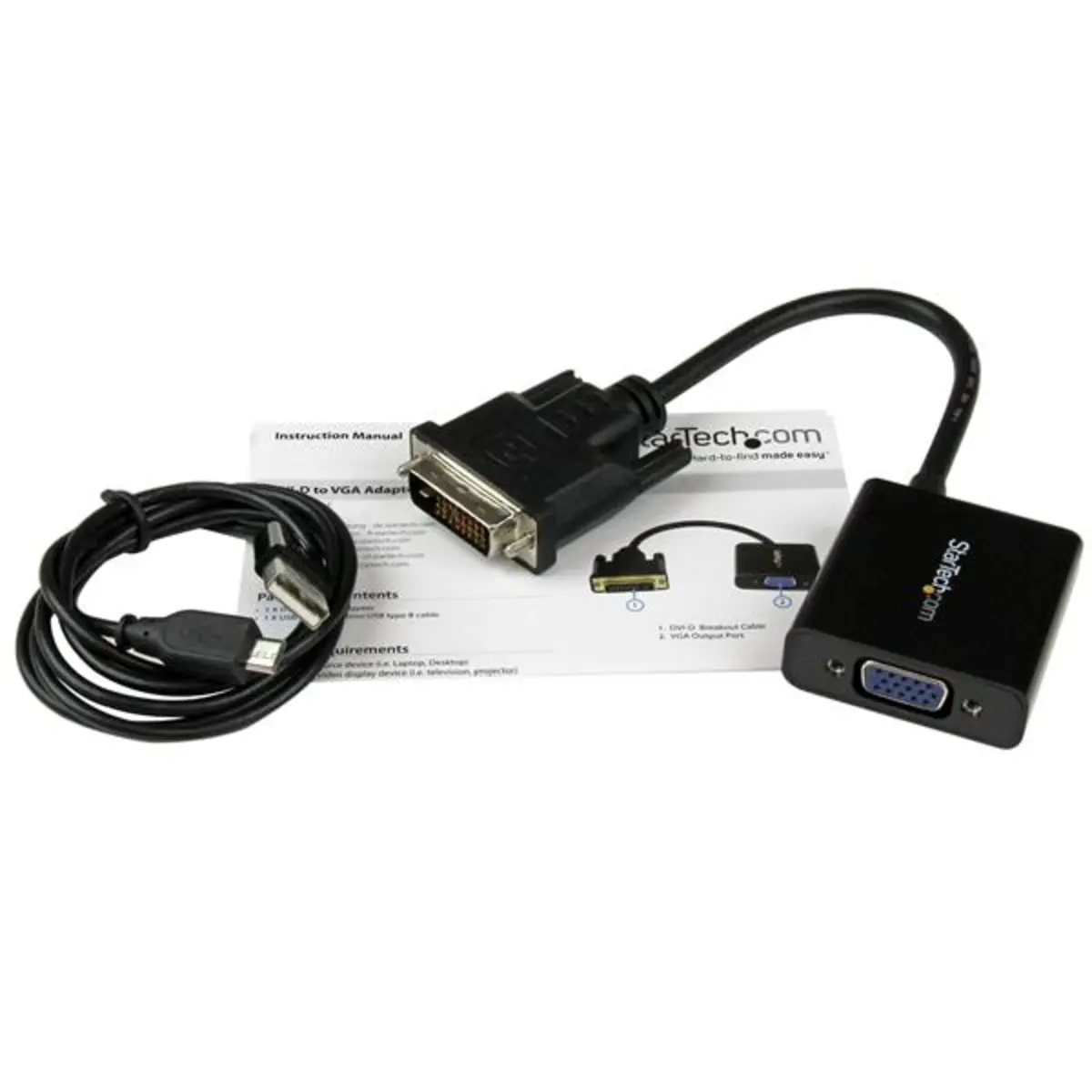 StarTech DVI-D/VGA adaptor plug/socket black