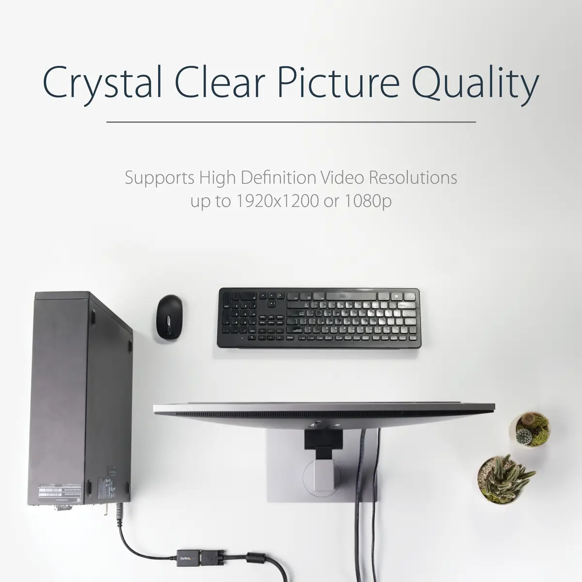 StarTech DisplayPort/VGA adaptor black