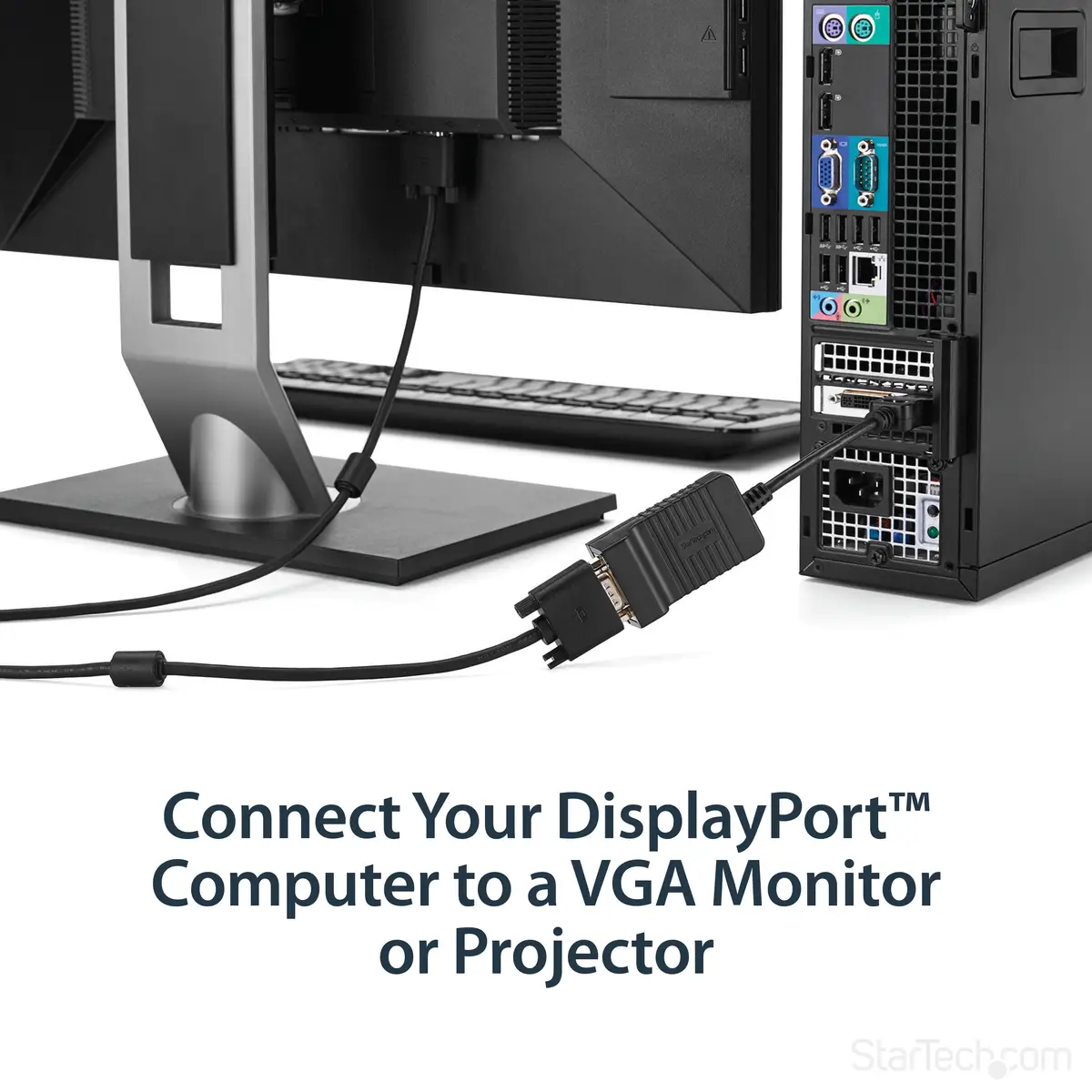 StarTech DisplayPort/VGA adaptor black