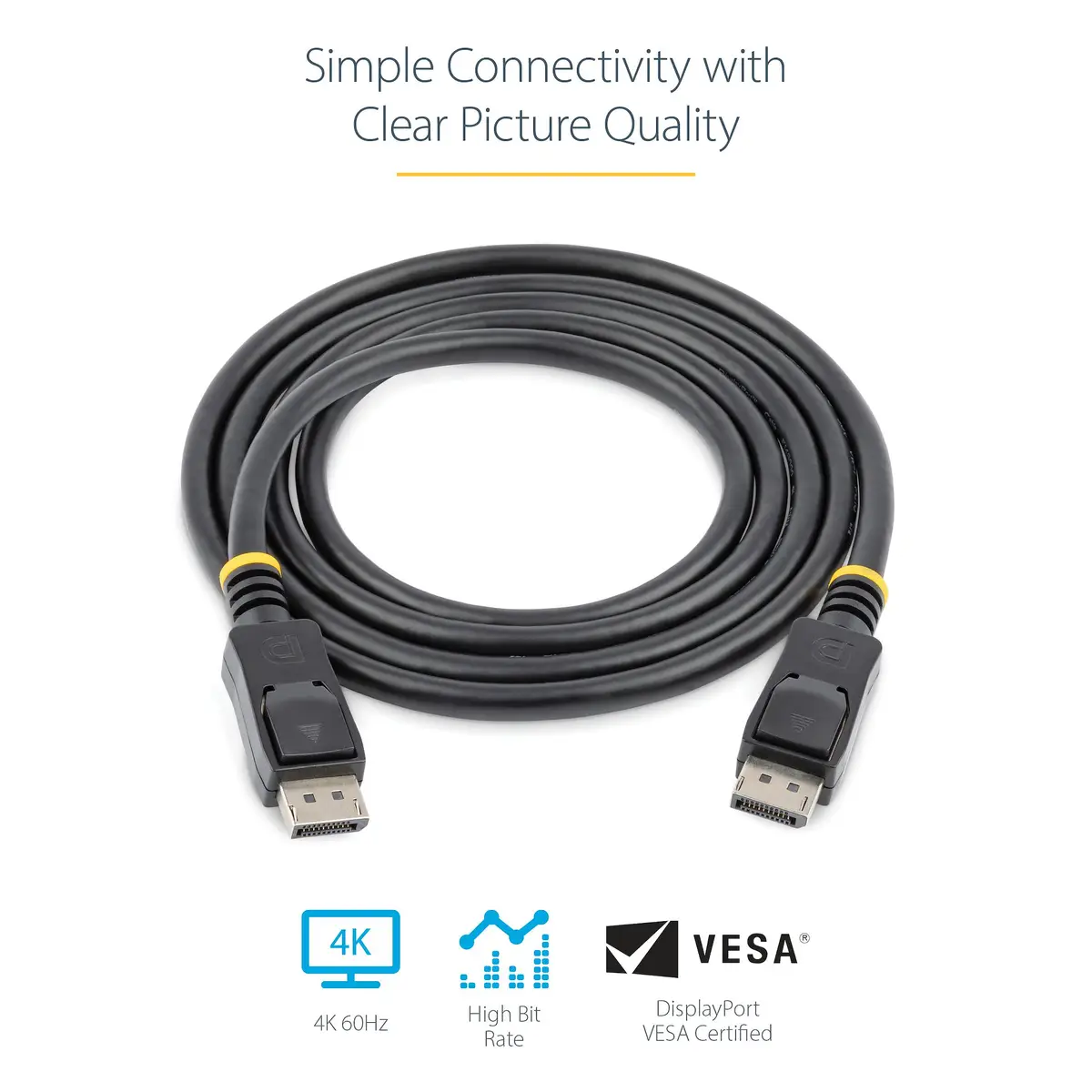 DisplayPort Kabel Stecker/Stecker Schwarz 0,5 m