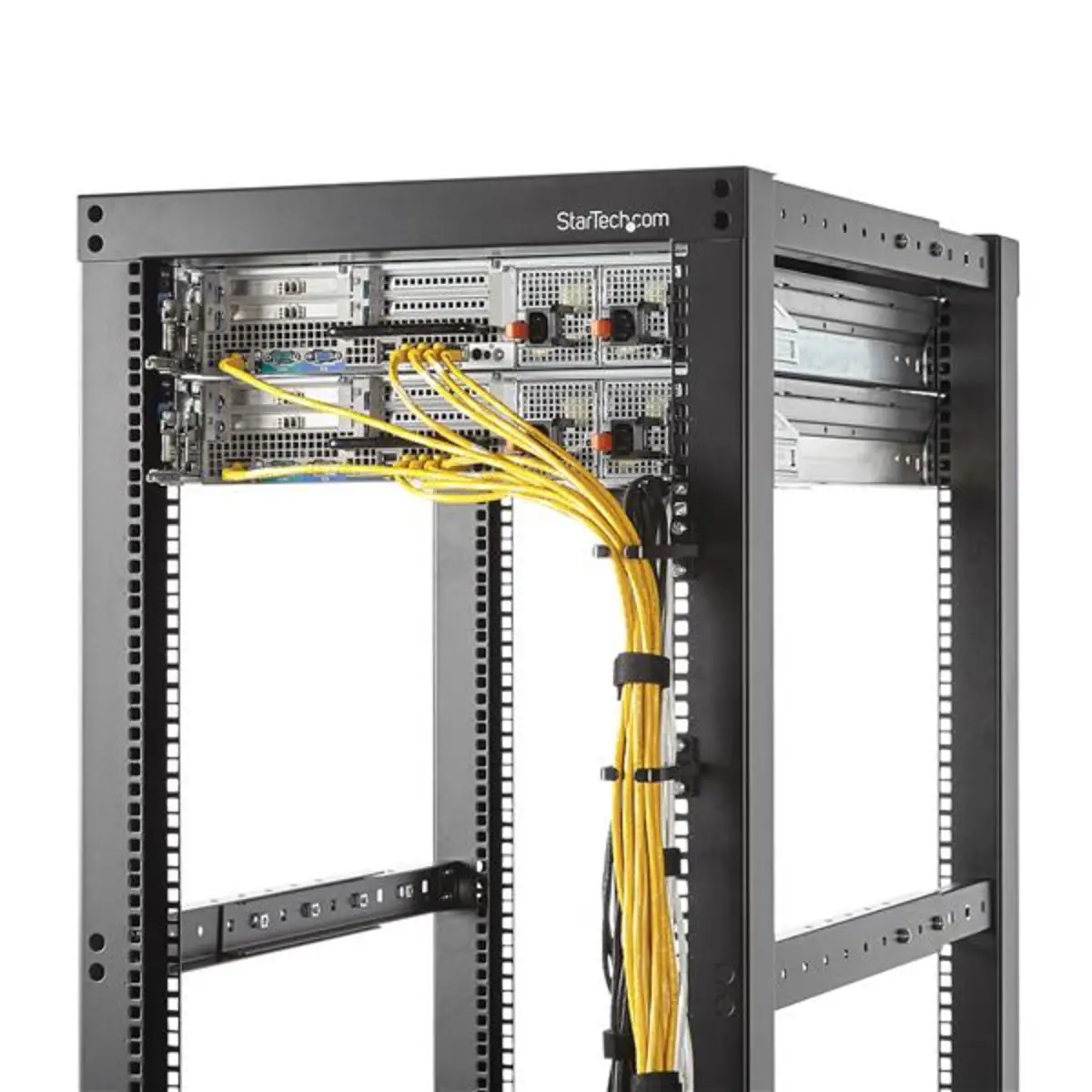 1 HE Rack Kabelführung/ Kabelmanagement D-Ring