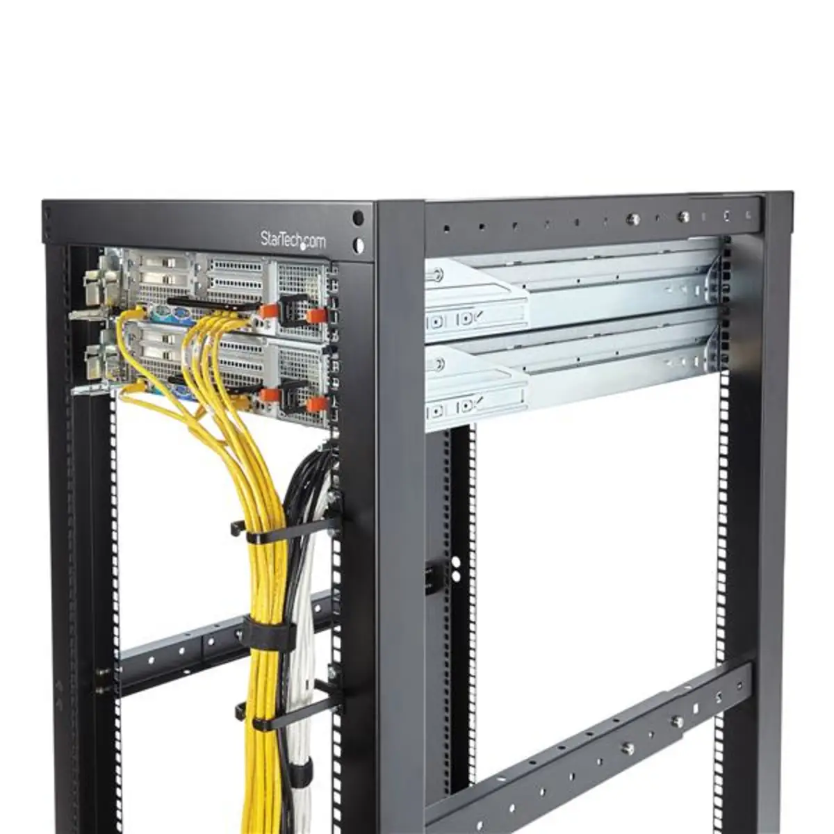 1 HE Rack Kabelführung/ Kabelmanagement D-Ring
