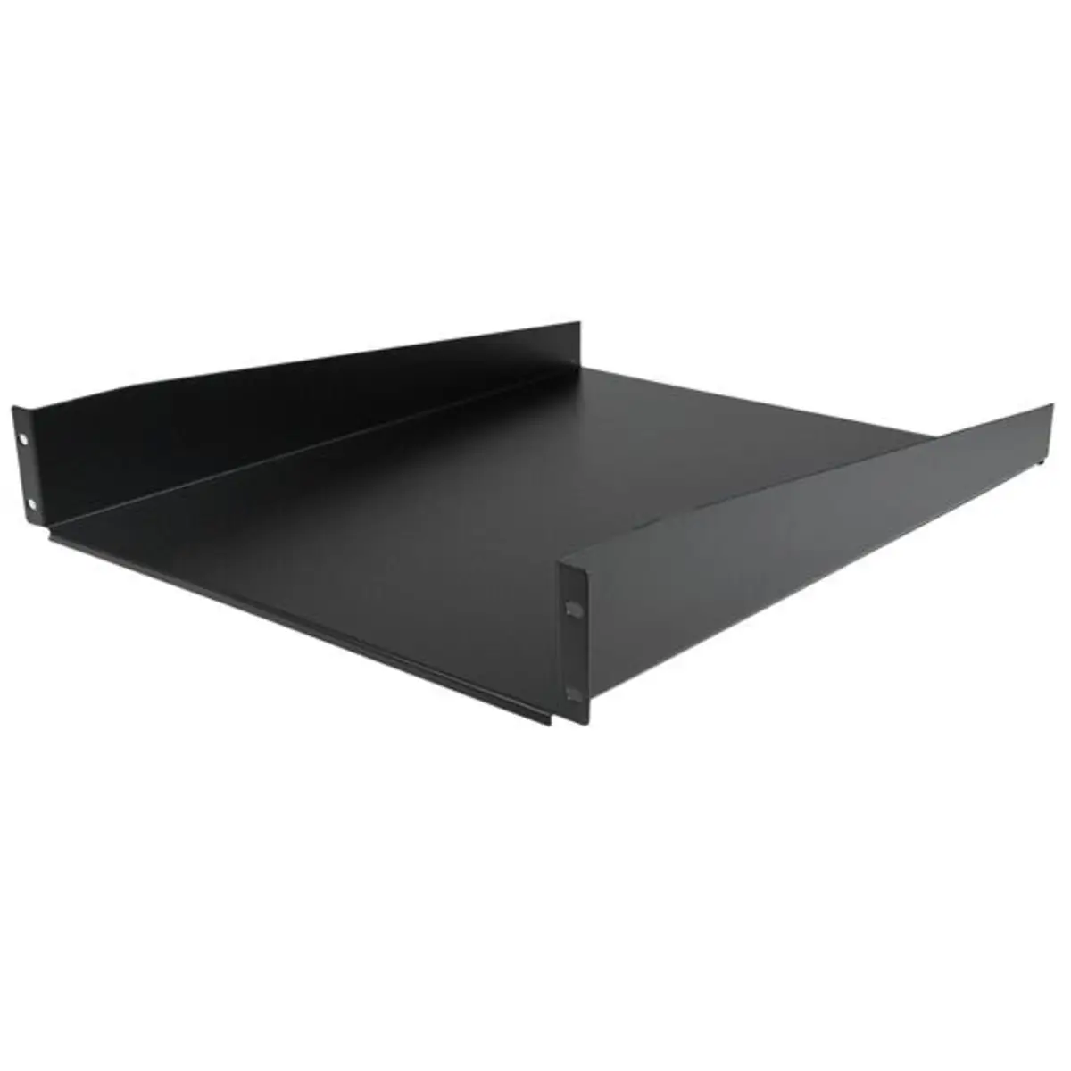 Fachboden 19" 2HE Rack Mount schwarz