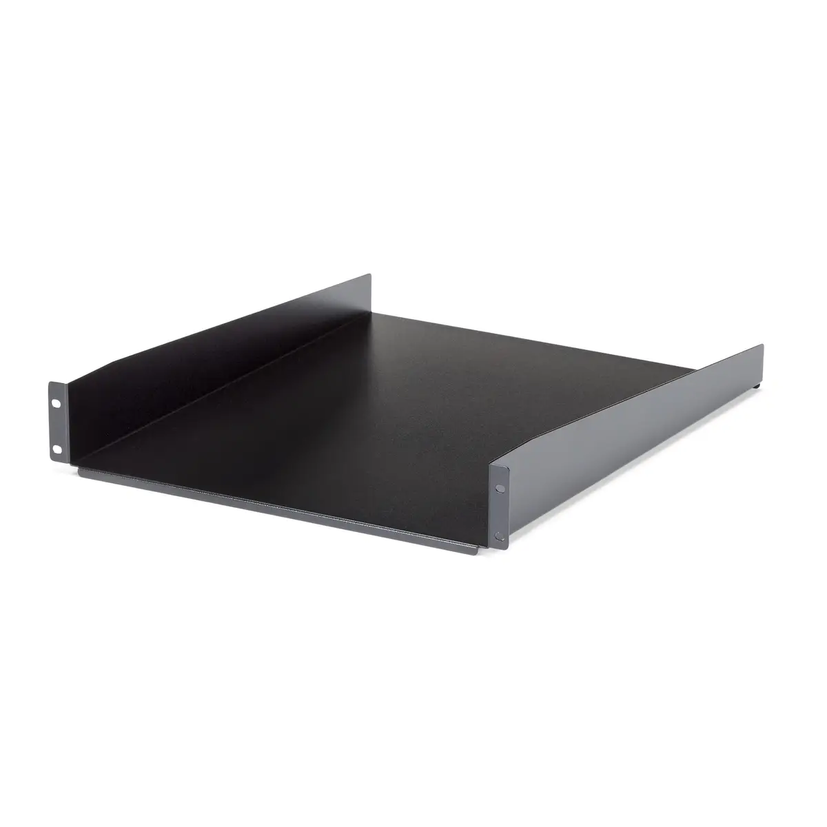 Fachboden 19" 2HE Rack Mount schwarz