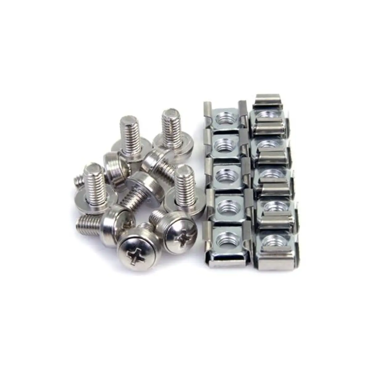 Käfigmuttern und Schrauben M6 x 12mm für Rack 50er
