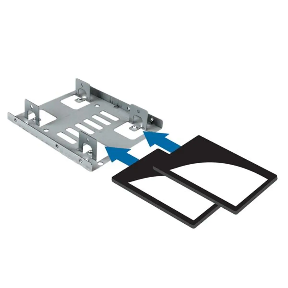 Dual 2,5" SATA Festplatten auf 3,5" Einbauschacht Halterung
