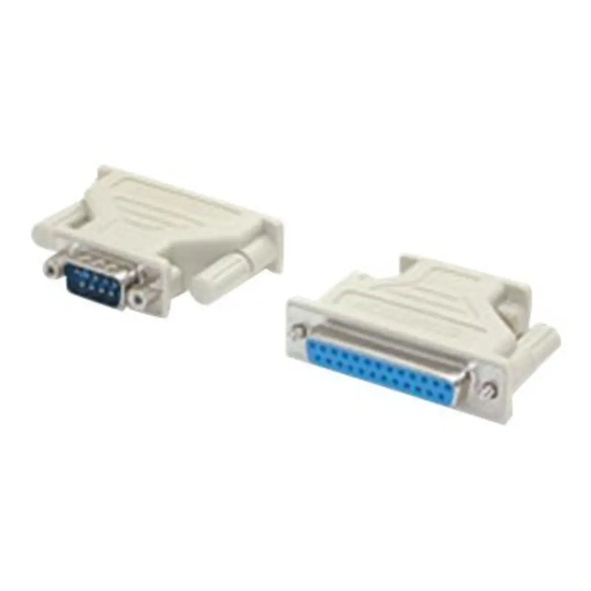 DB9 auf DB25 Seriell Kabeladapter Stecker/Buchse Weiß