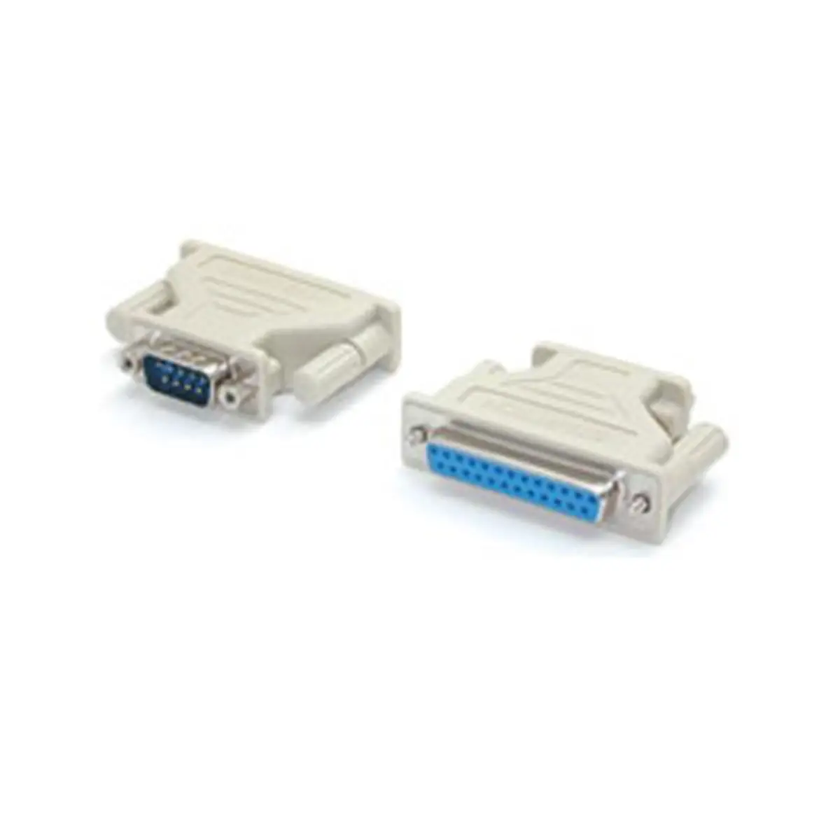 DB9 auf DB25 Seriell Kabeladapter Stecker/Buchse Weiß