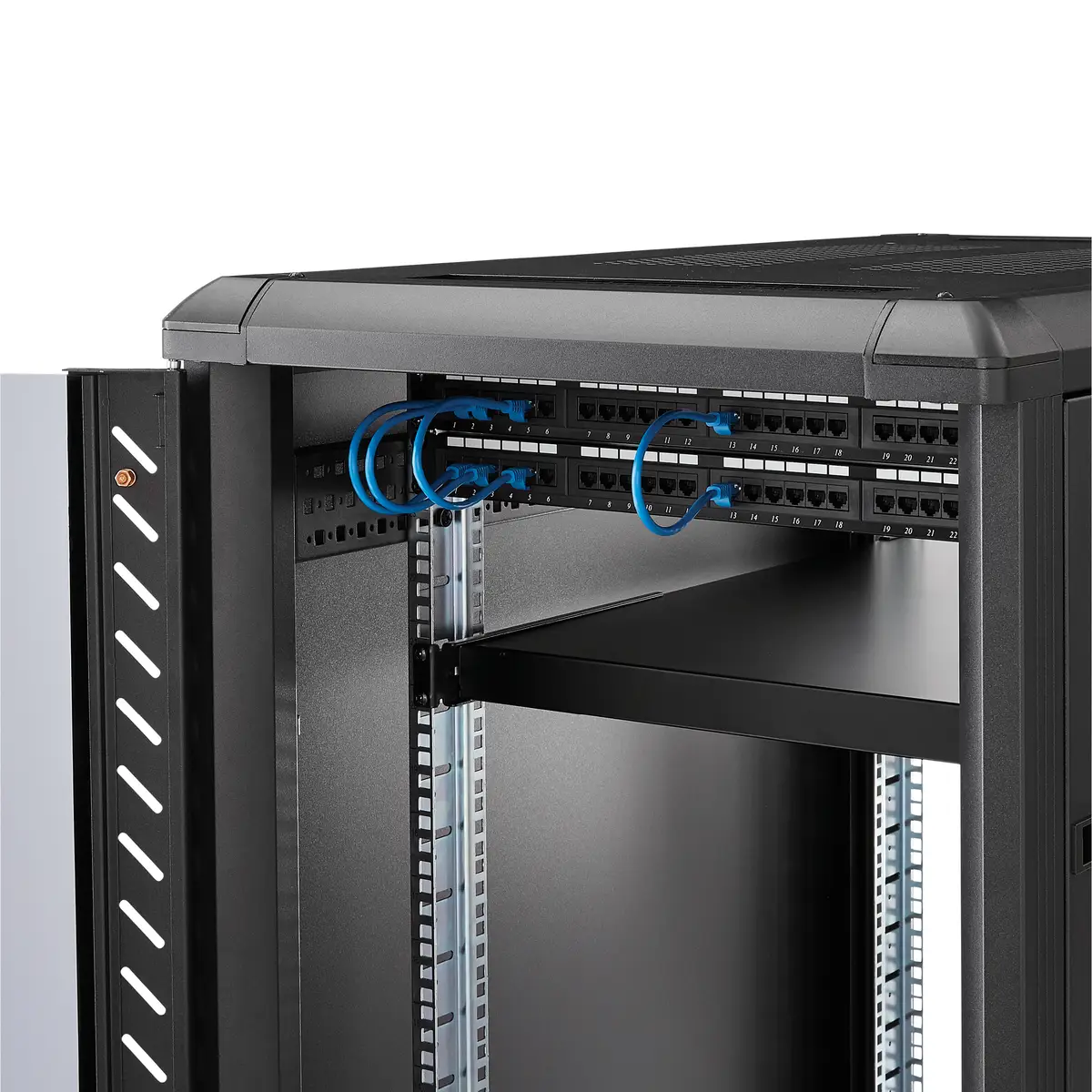StarTech Adjustable Heavy Duty Fixed Rack Mount Shelf 19in 1U