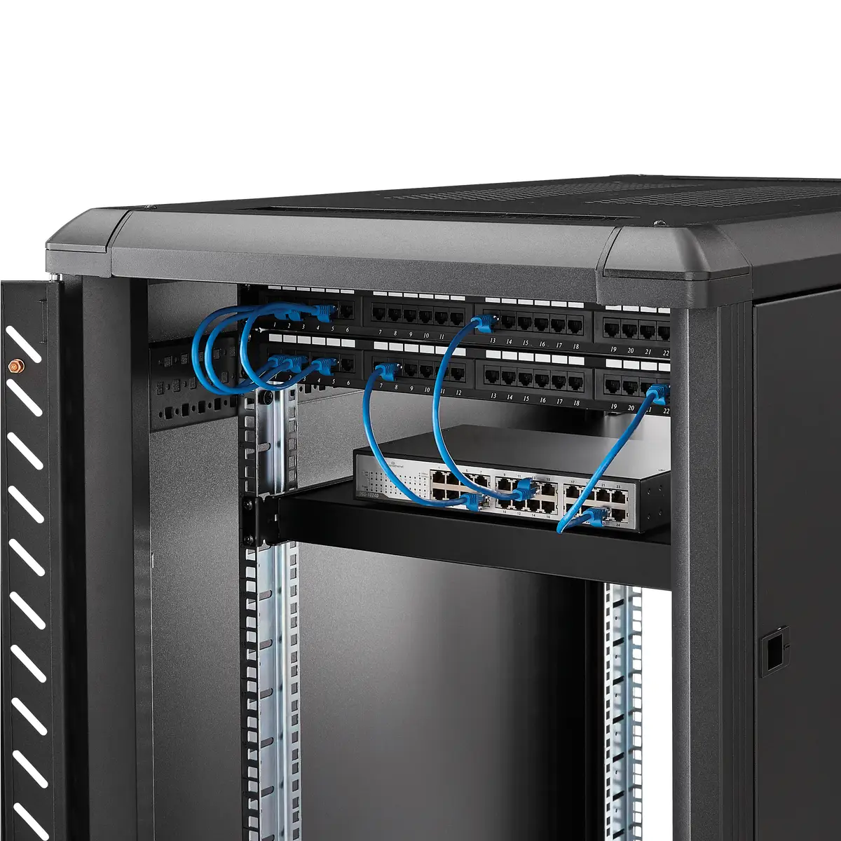 StarTech Adjustable Heavy Duty Fixed Rack Mount Shelf 19in 1U