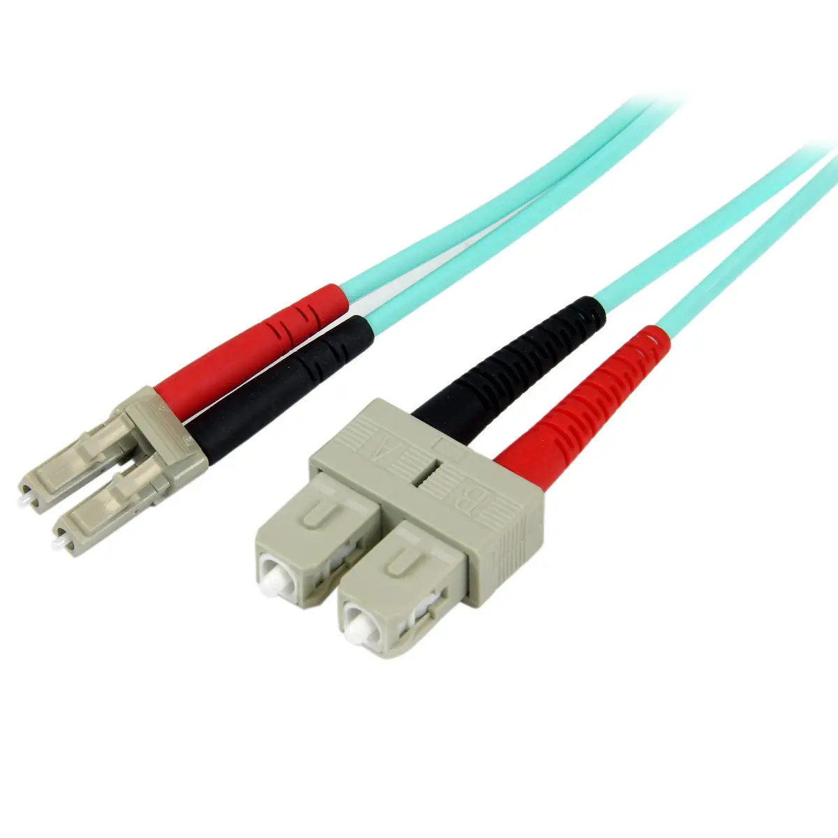 LWL Duplexkabel 50/125µm LC/SC aqua 2m