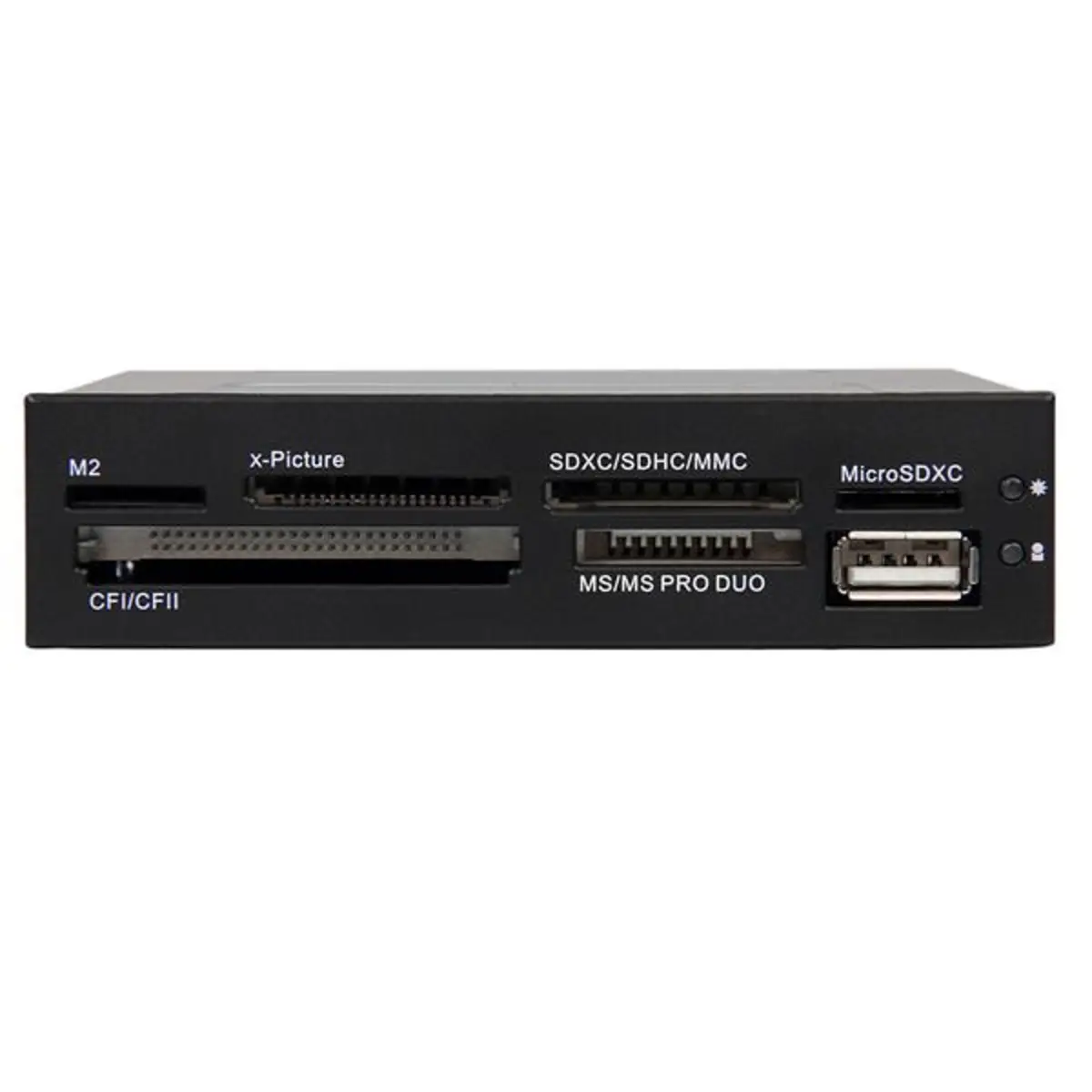 Interner USB 2.0 Kartenleser 3,5" 22-in-1 Front Panel Card Reader