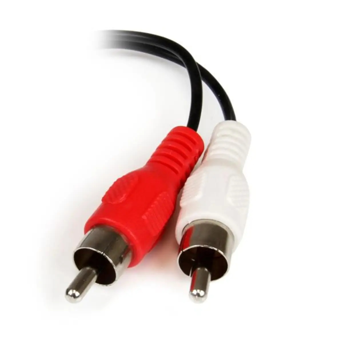 Audiokabel 3,5mm/2xCinch Buchse/2xStecker Schwarz 0,15m