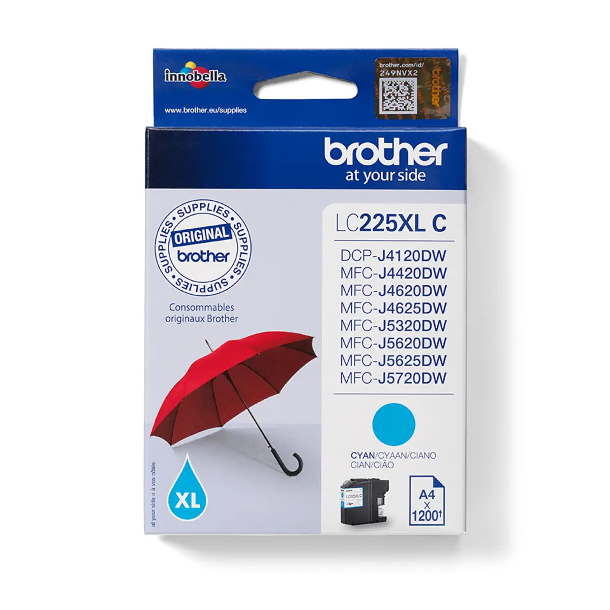 Bredher Ink Cartridge LC-225XLC cyan