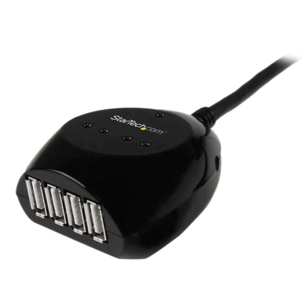 USB 2.0 Kabel aktiv mit 4-Port Hub schwarz 15m