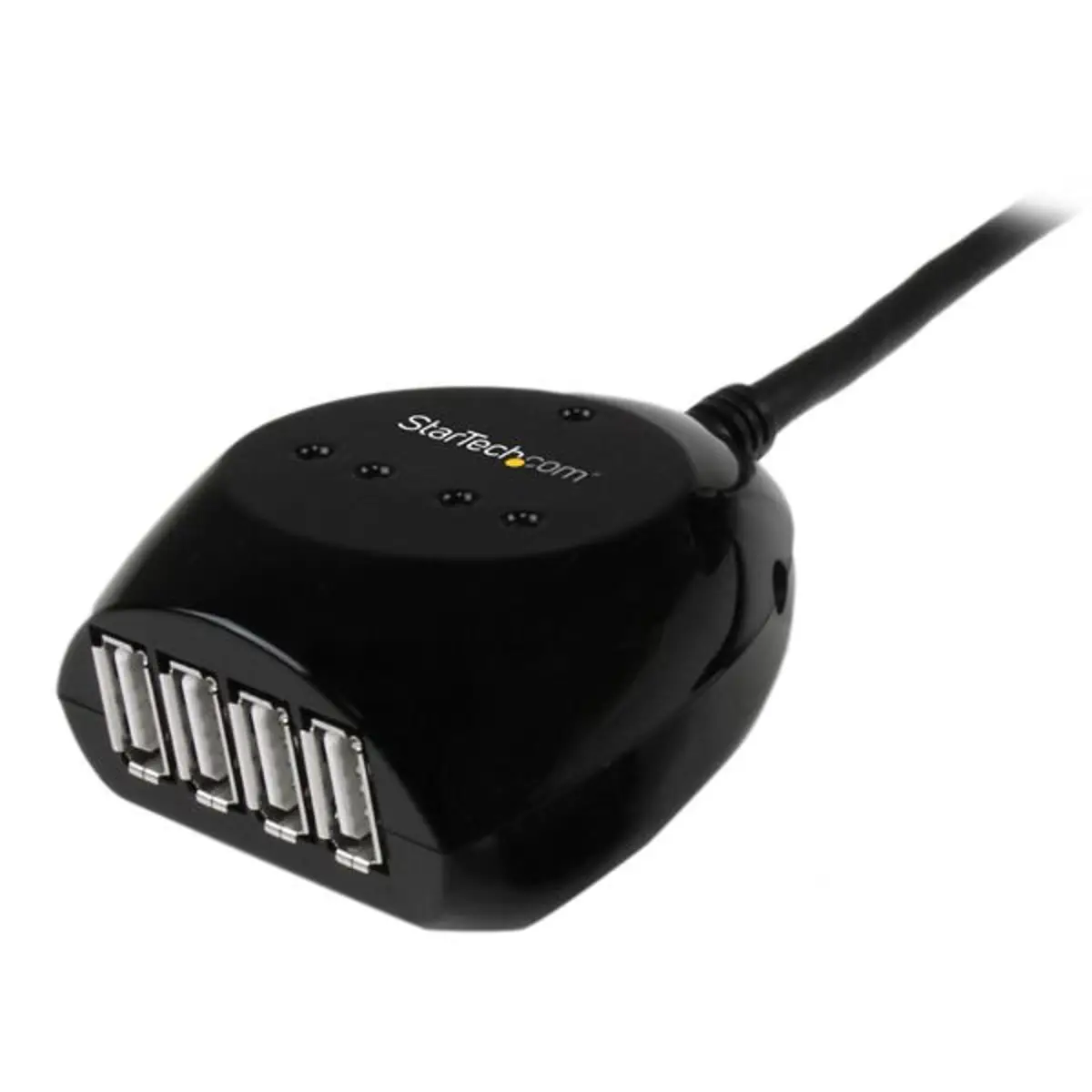 USB 2.0 Kabel aktiv mit 4-Port Hub schwarz 15m
