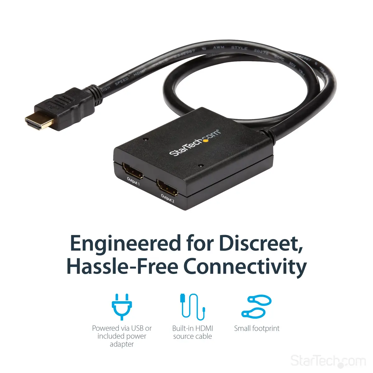 2 Port 4K HDMI Video Splitter