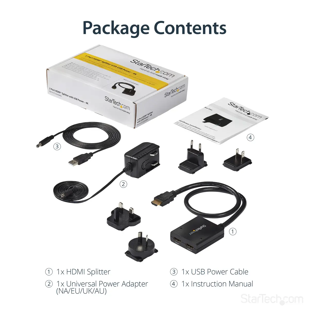 2 Port 4K HDMI Video Splitter