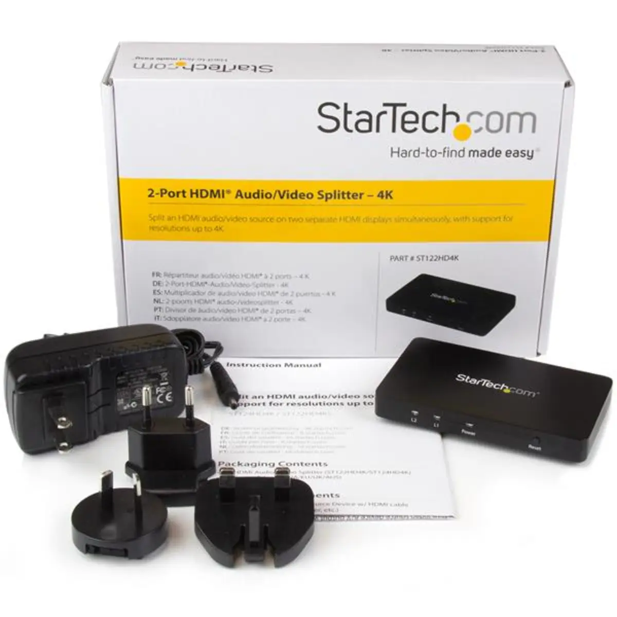 2-Port 4K Video Splitter