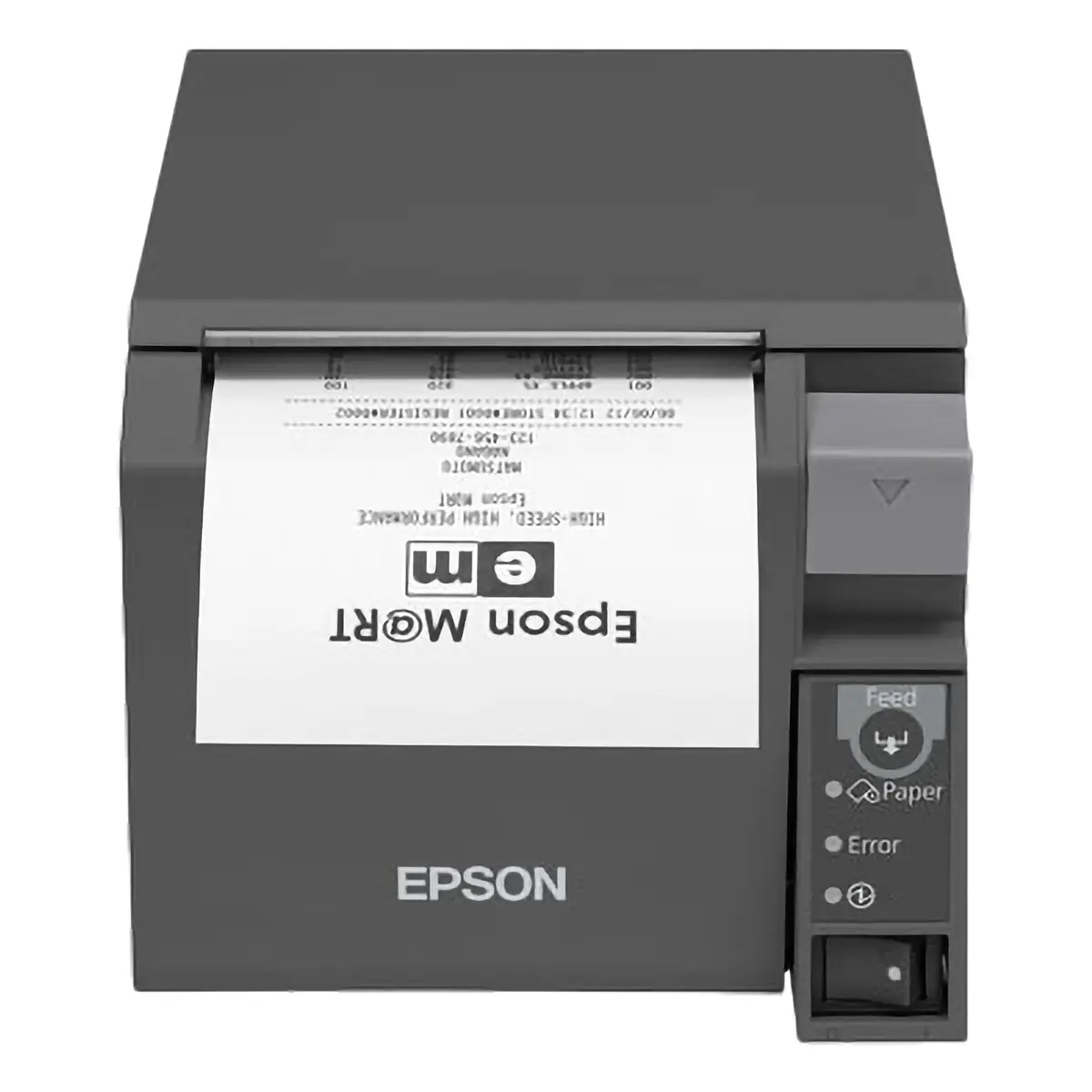 Epson TM-T70II Bondrucker, Thermodirekt, 7 Punkte/mm (180dpi), Medienbreite (max): 80mm, Rollendurchmesser (max.): 83mm, Geschwindigkeit (max.): 250mm/Sek., USB, RS232, ESC/POS, inkl.: Netzteil, Netzkabel (EU),