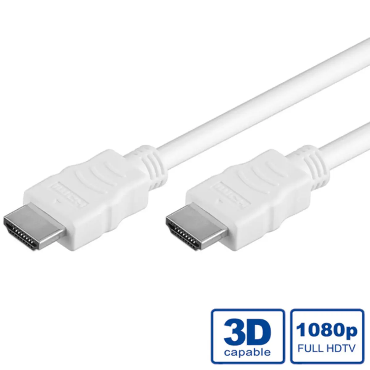 HDMI Anschlusskabel Stecker/Stecker Weiß 2 m