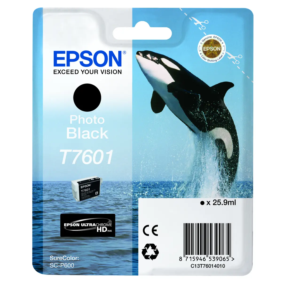 Tintenpatrone T7601 Photo Schwarz 26ml