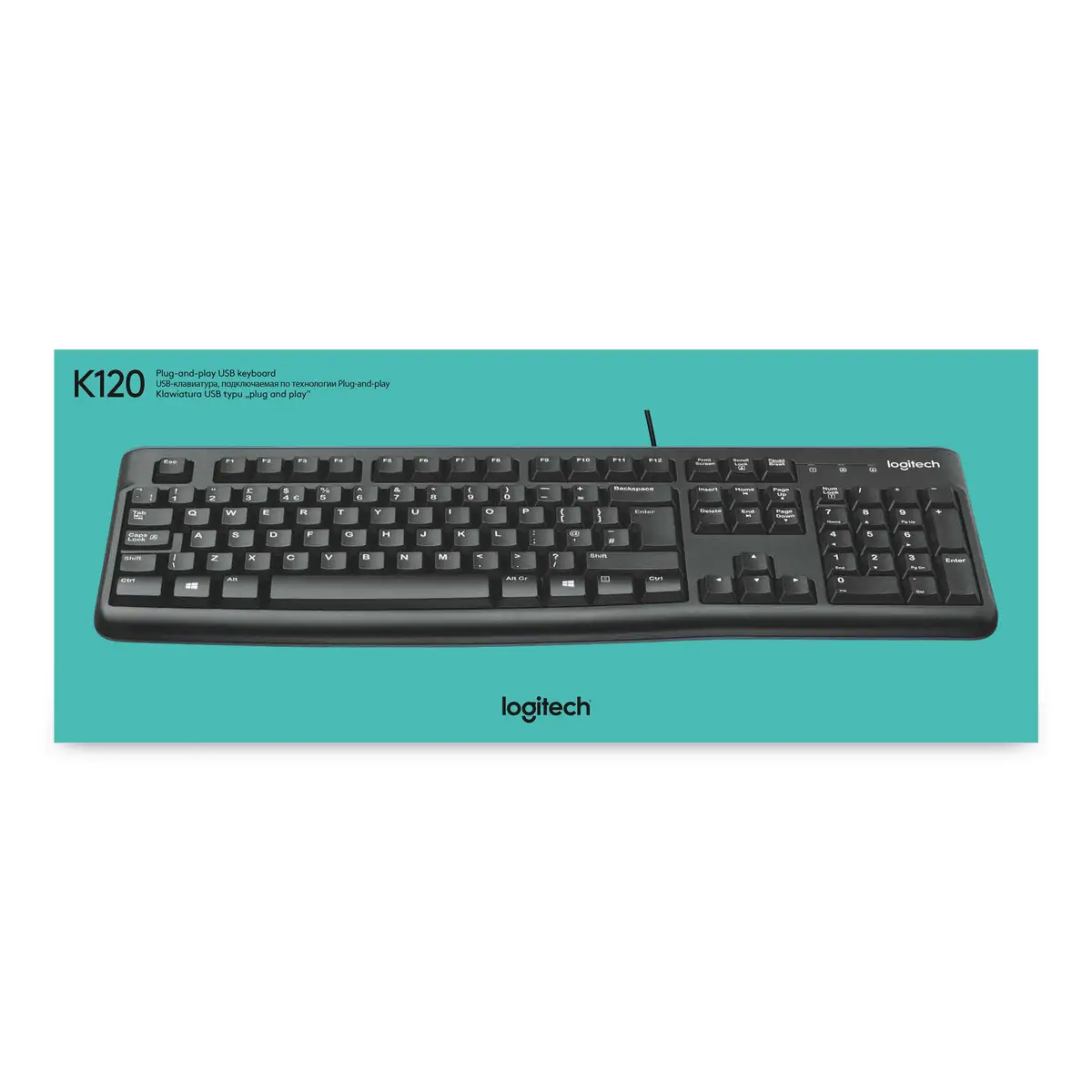 K120 Tastatur für Business Schwarz Layout Französisch