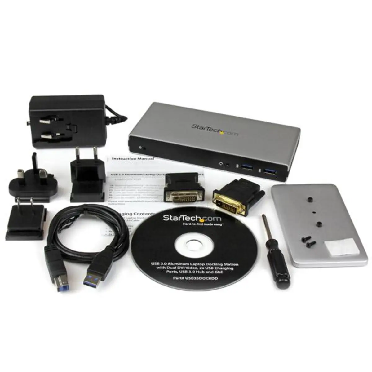 USB 3.0 Dockingstation mit Dual DVI / USB 3.0 / Gigabit Ethernet