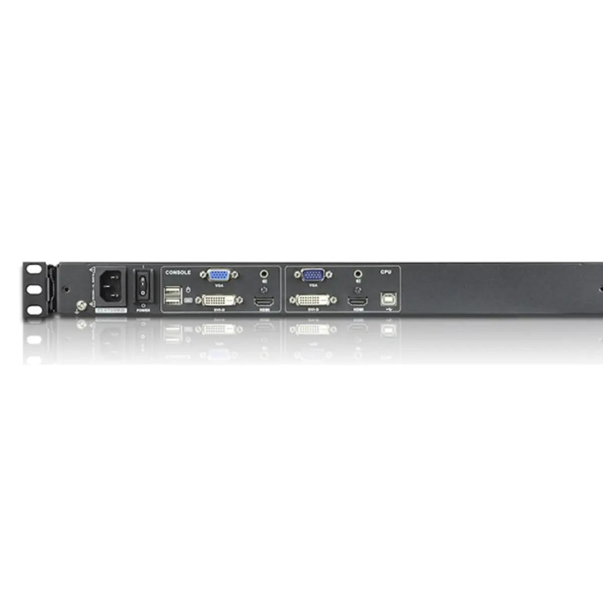 KVM DVI Full HD LCD Konsole mit 43,9 cm (17,3") Display DVI/HDMI 1 HE DE-Layout