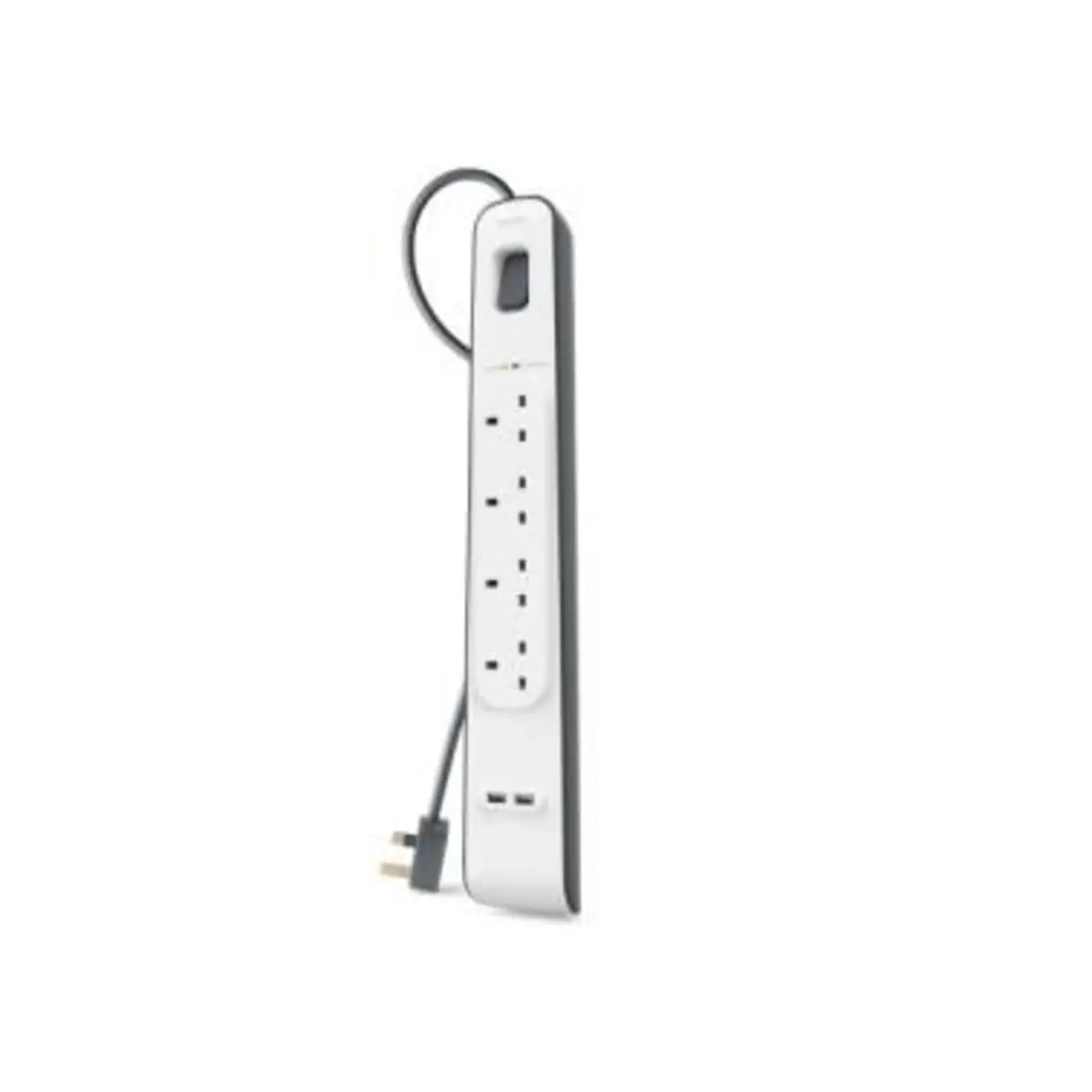 Surge Plus Überspannungsschutz, 4-Fach mit 2 x universal USB Ladeport, 2,4 A, 2 Meter