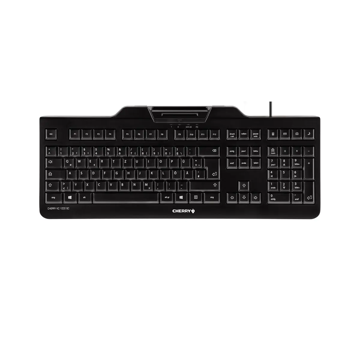 KC 1000 SC Tastatur USB Schwarz Layout Deutsch