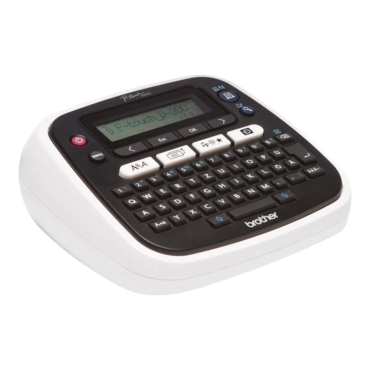 P-touch PT-D200BW Thermotransfer 20 mm/Sek 180 dpi 9 mm Druckhöhe
