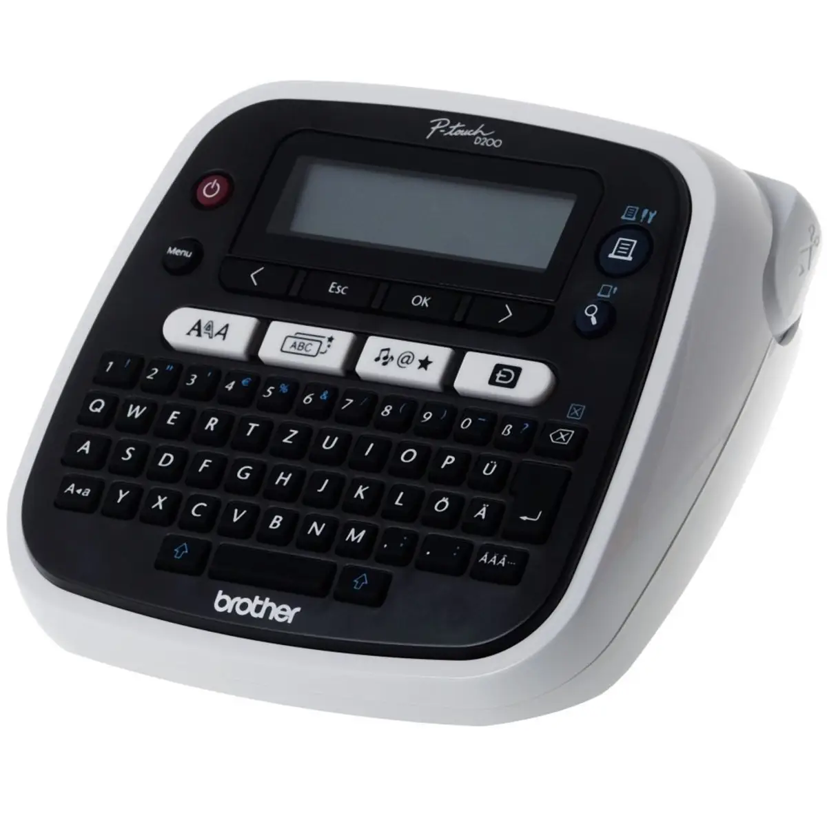 P-touch PT-D200BW Thermotransfer 20 mm/Sek 180 dpi 9 mm Druckhöhe