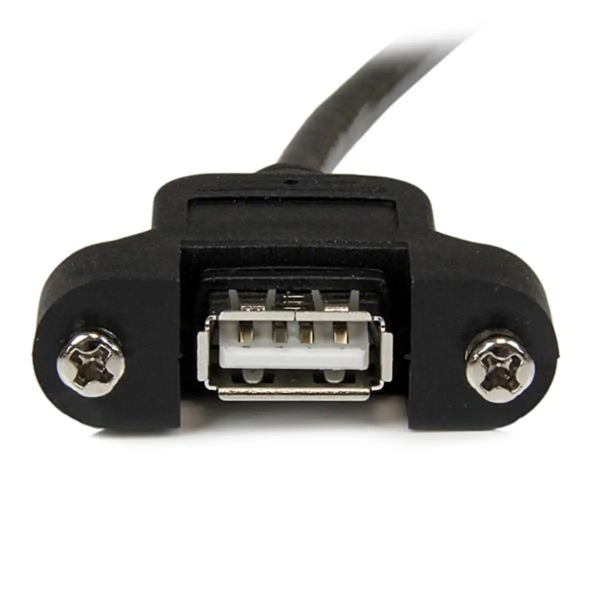 30cm USB A auf A Blendenmontage Kabel USB-A/USB-A Männlich/Weiblich Schwarz 0,6m