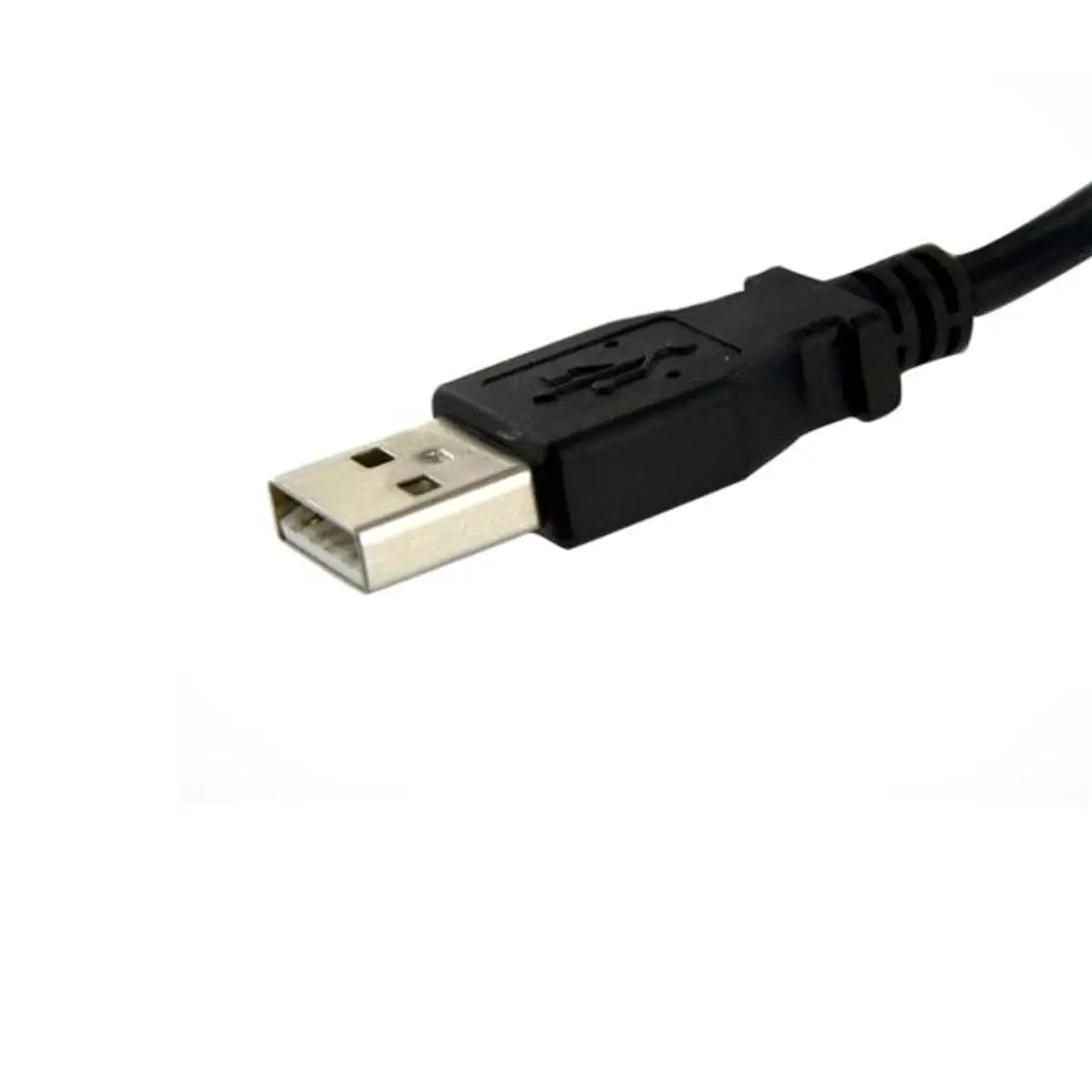 30cm USB A auf A Blendenmontage Kabel USB-A/USB-A Männlich/Weiblich Schwarz 0,6m