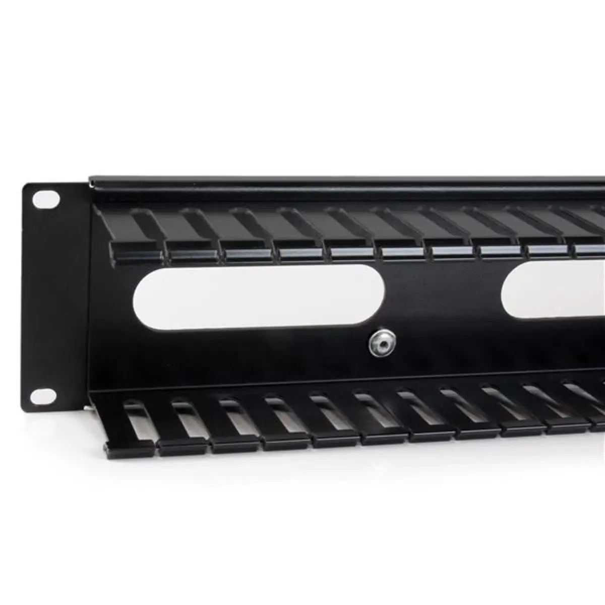 2 HE 19" Rangierpanel/Kabelordner Kabelmanagement mit Abdeckung