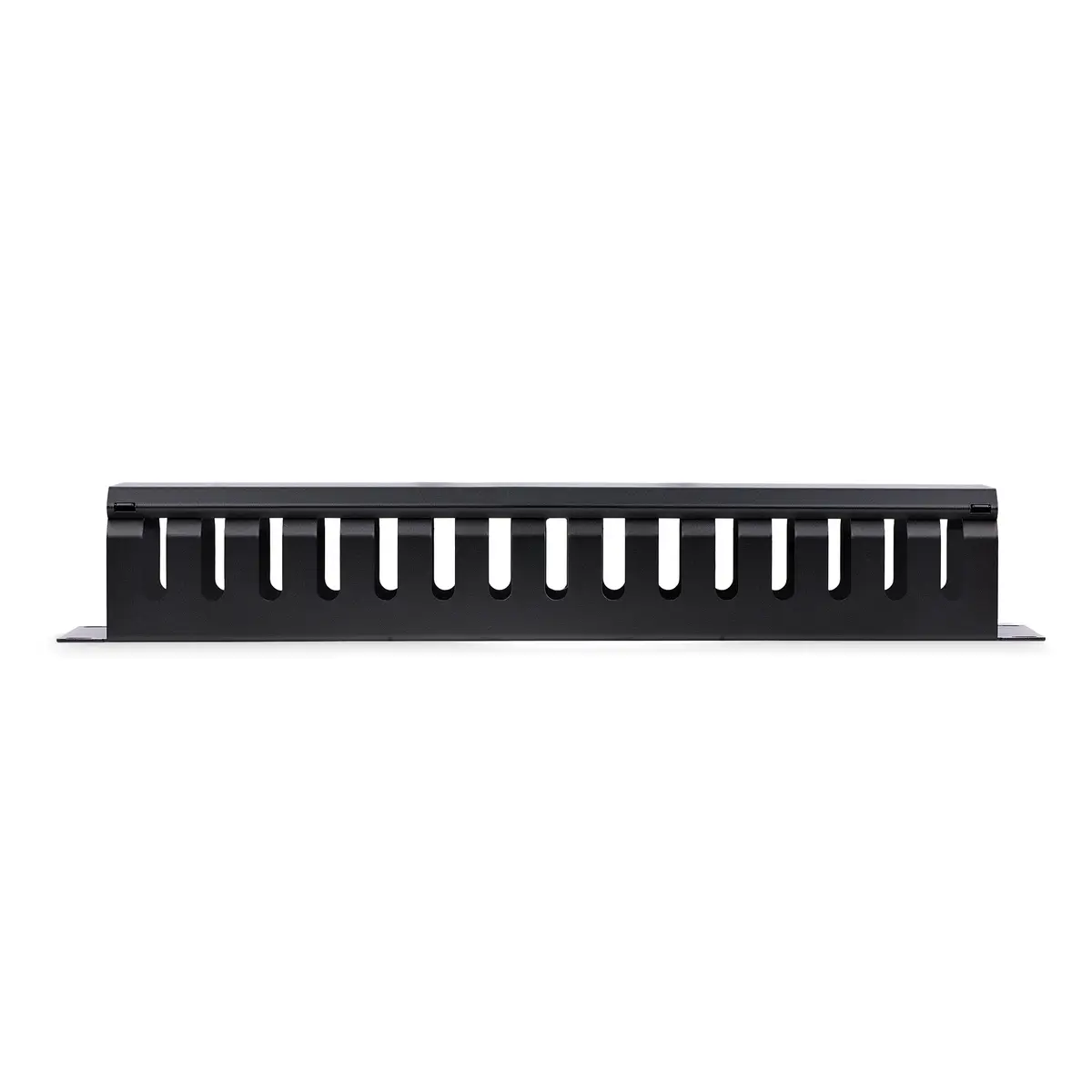 2 HE 19" Rangierpanel/Kabelordner Kabelmanagement mit Abdeckung
