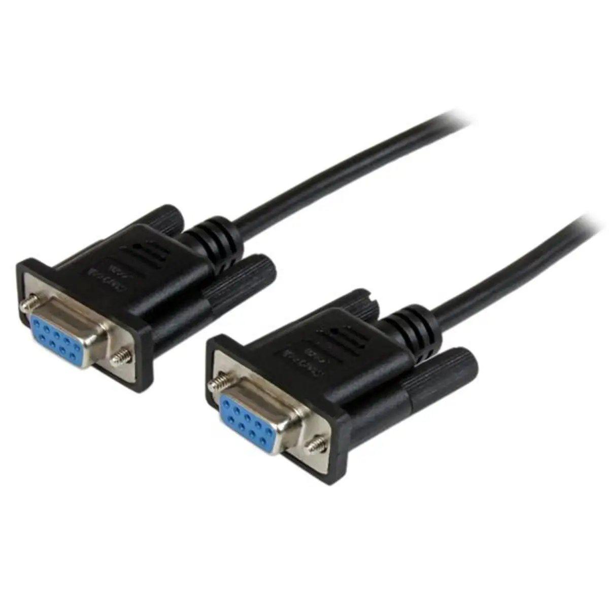 DB9 RS232 Serial Null Modem Kabel Buchse/Buchse schwarz 1m
