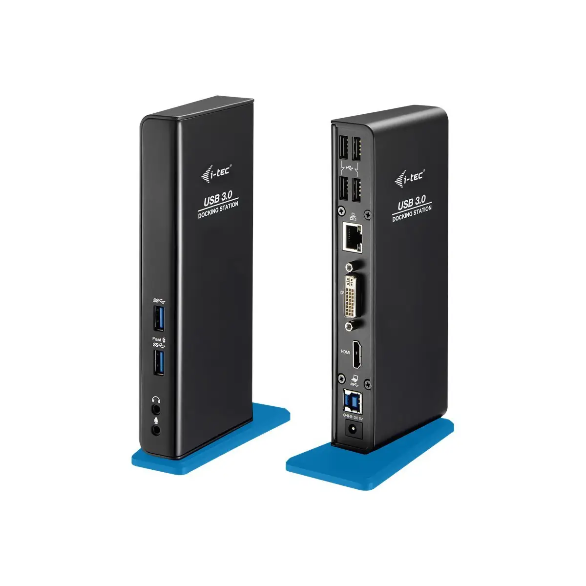 i-tec USB 3.0 Dual HD Video Docking Station Glan Audio USB 3.0 Hub