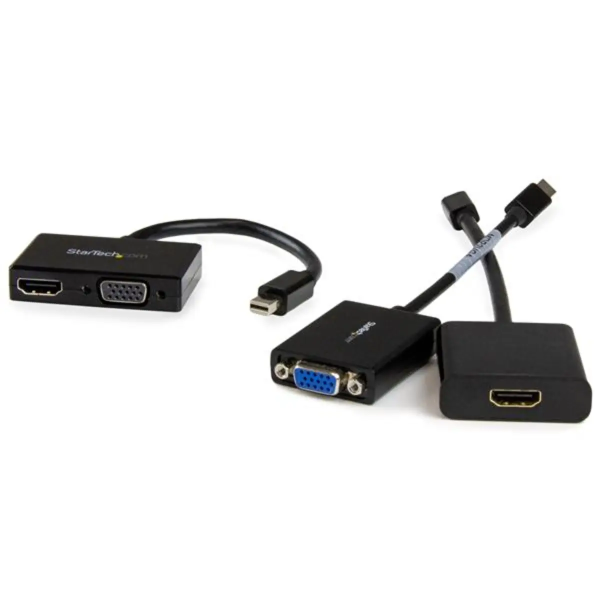 Mini-DisplayPort zu VGA / HDMI Konverter Schwarz