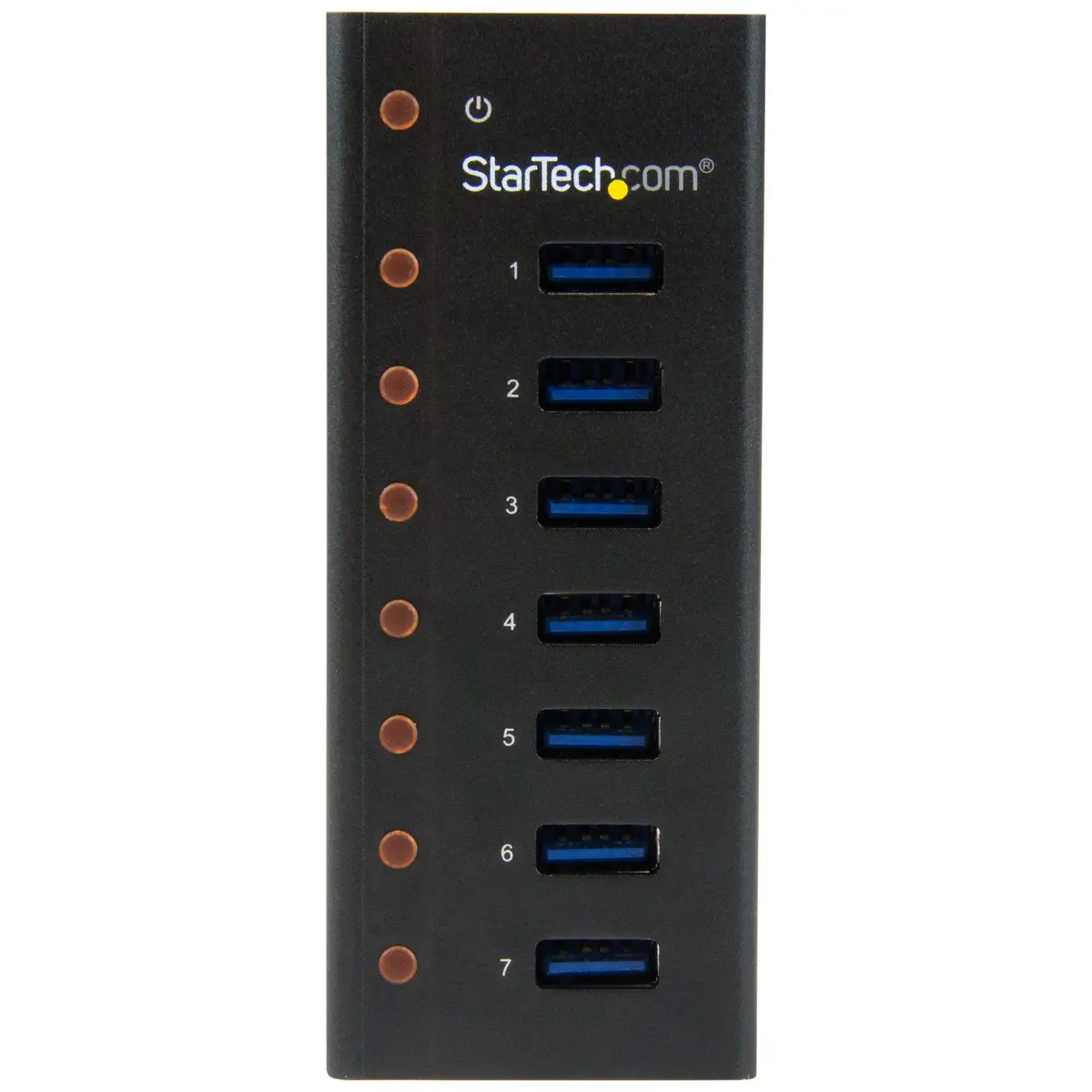 7-Port USB 3.0 Hub schwarz