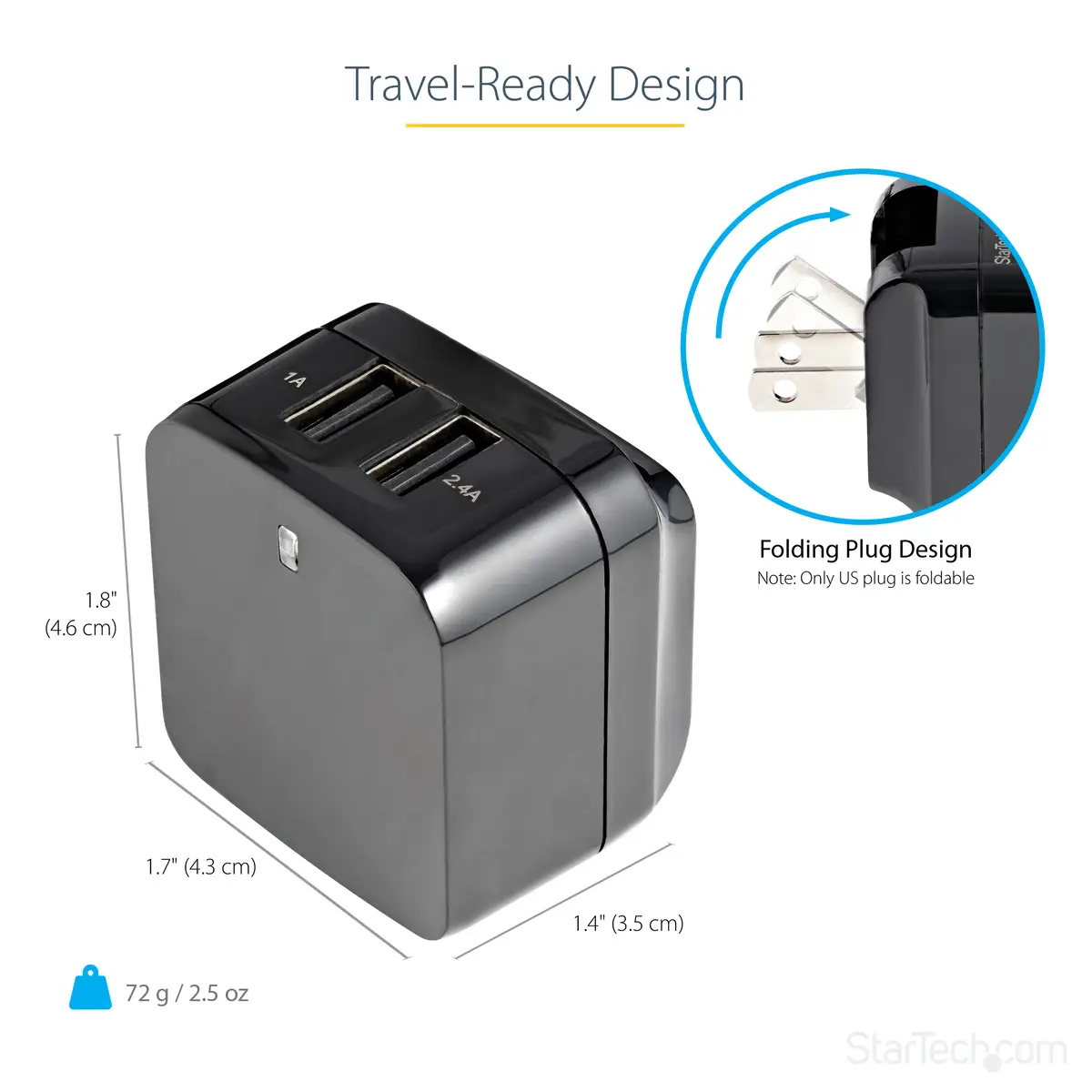 2-Port USB Ladegerät/Netzteil 17W