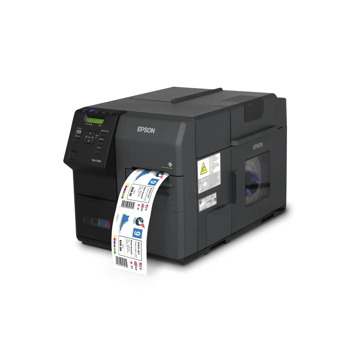 ColorWorks C7500, Cutter, Disp., USB, Ethernet, NiceLabel, schwarz
