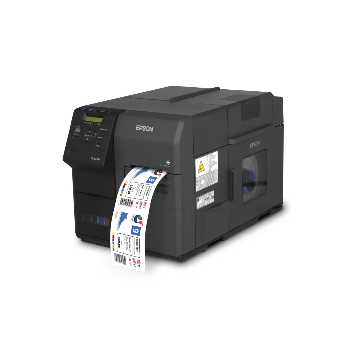 ColorWorks C7500, Cutter, Disp., USB, Ethernet, NiceLabel, schwarz
