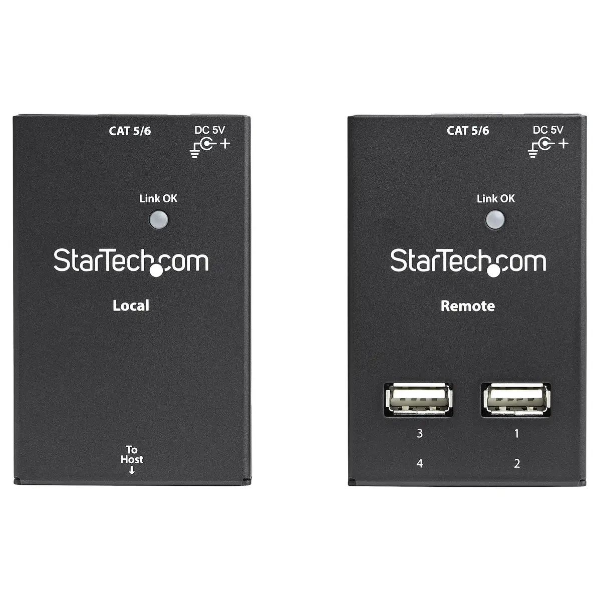 4-Port USB 2.0 über Ethernet Extender Cat5/Cat6/Cat7 bis zu 50m