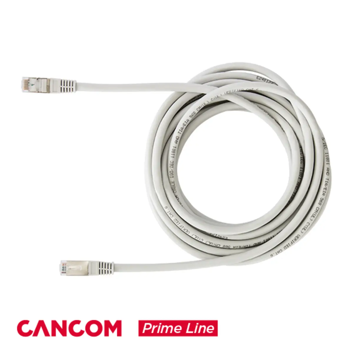 Prime Line Patchkabel RJ-45 S/FTP Cat6 Grau 5m