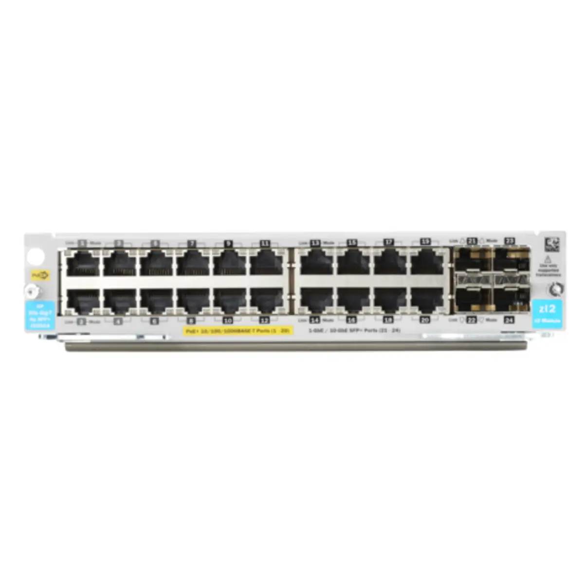 HP 20P POE+ / 4P SFP+ V3 ZL2 Erweiterungsmodul Gigabit Ethernet x20 + 10 Gigabit Ethernet +4 für HP 5406R zl2, 5406R-44G-PoE+/2SFP+ v2, 5406R-44G-PoE+/4SFP v2, 5406R-8XGT/8SFP+ v2