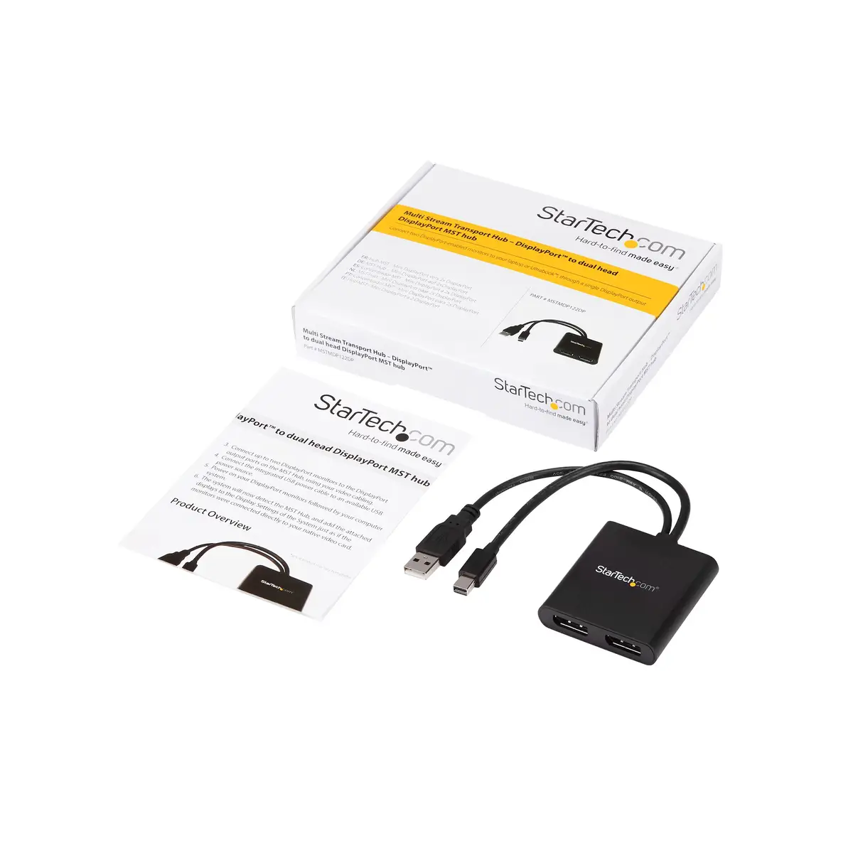 StarTech MST Hub Mini-DisplayPort to 2x DisplayPort